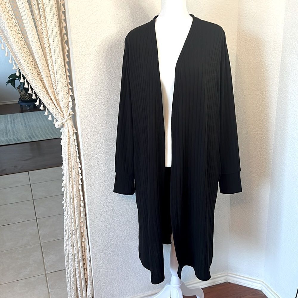 Women's Lane Bryant Long Open Front Long Sleeve Cardigan ~ Size 14/16